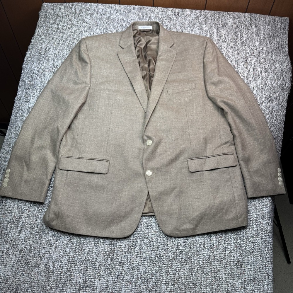 Lauren Ralph Lauren Blazer Mens 48R Linen Blend Beige Business Casual